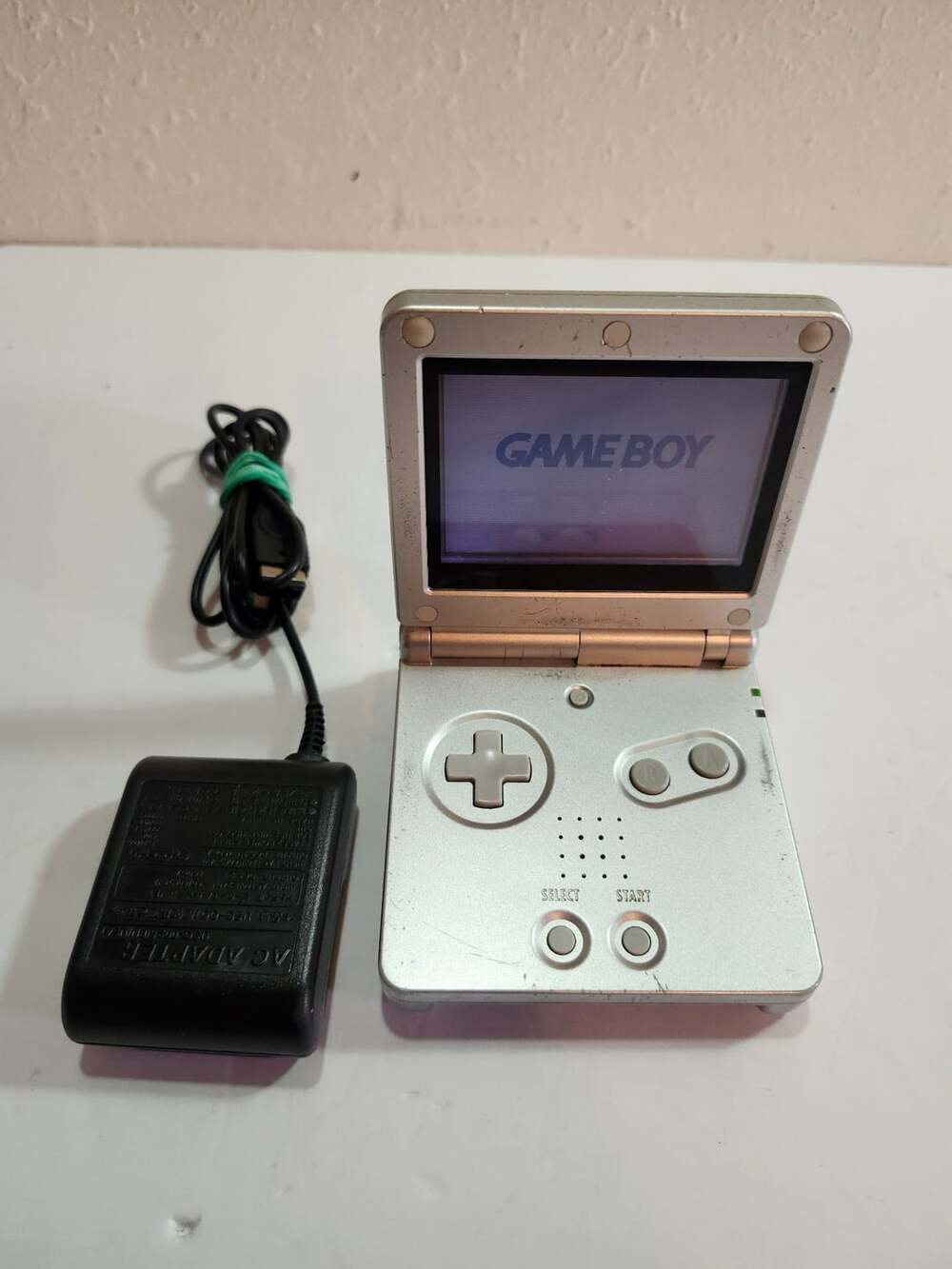 Nintendo Game Boy Advance Handheld System Console Model AGS-001 with AC Adapter